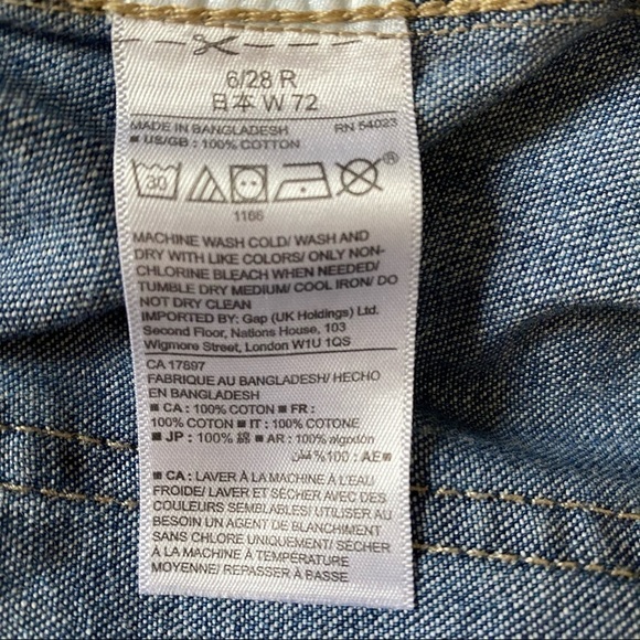 GAP (Fall 2017) Carpenter Jean Distressed High Rise Women 28R - Picture 9 of 11